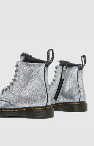 1460 silver dr. martens fur