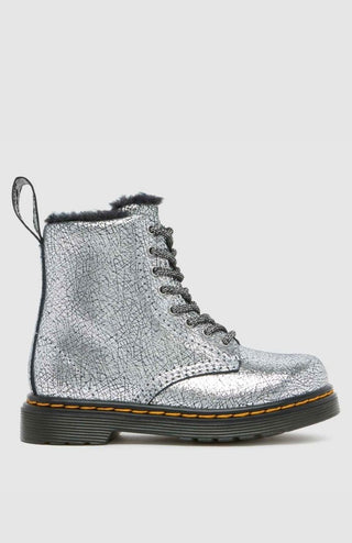 1460 silver dr. martens fur