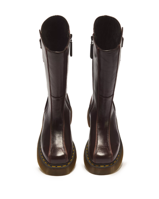 BUZZ HI GLOSS LEATHER BOOTS