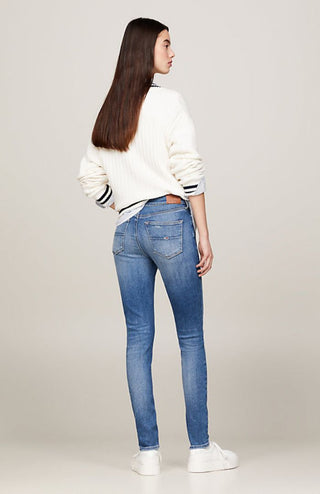 NORA MID RISE SKINNY DISTRESSED JEANS