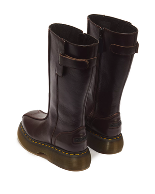 BUZZ HI GLOSS LEATHER BOOTS