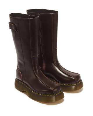 BUZZ HI GLOSS LEATHER BOOTS