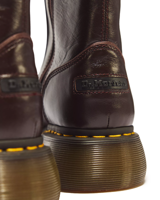 BUZZ HI GLOSS LEATHER BOOTS